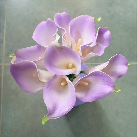 Real touch calla lily Medium wedding decor Lilac