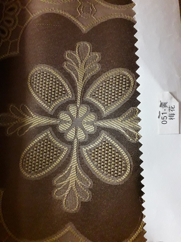 Sequin Table Cloth Square 90"x156 (light brown with yellow flower)- 023
