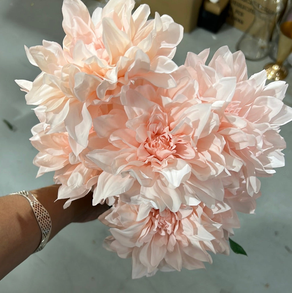 Artificial Silk artificial Dahlia  Pink