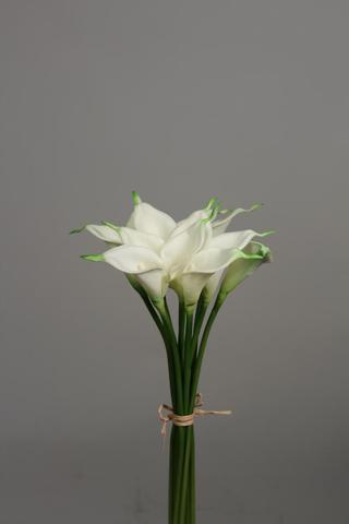 REAL TOUCH CALLA LILY LILIES MINI 12/BUNCH SB112 white