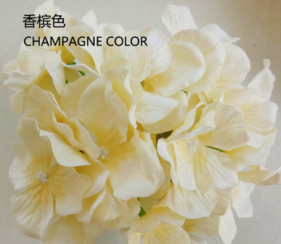 CHAMPAGNE HYDEANGEA FLOWER ARTIFICIAL FLOWER HEAD WEDDING DECOR - Viva La Rosa