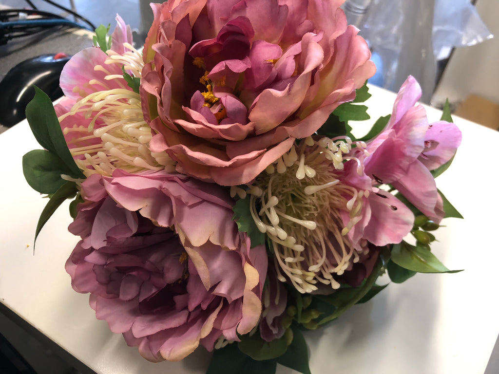 Purple arranged Flower Bridal Bouquet Jumbo Size