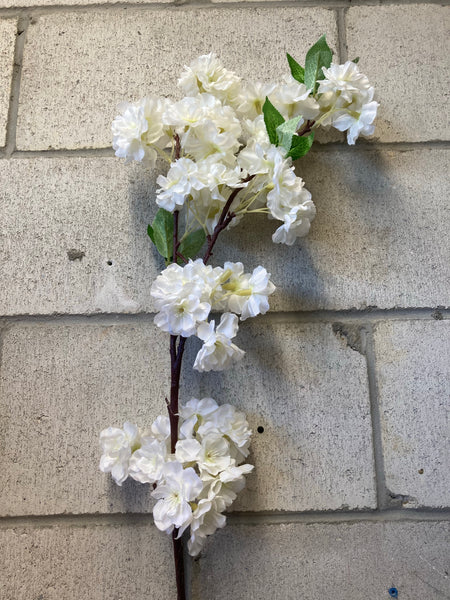 Artificial Cherry Blossom Sakura Cream wedding decoration silk fake flower