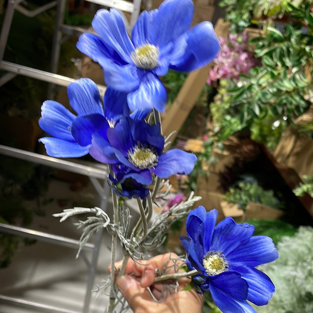 Cosmos Blue ARTIFICIAL FLOWER SUN FLOWER family