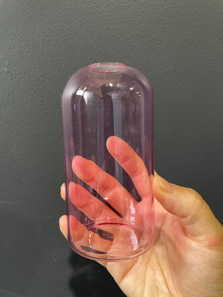4.3" Pink Bud Vase (S) Lampwork Small vase wedding centerpiece