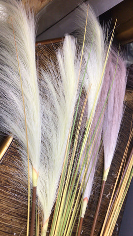 Pampas Grass Artificial Flower white