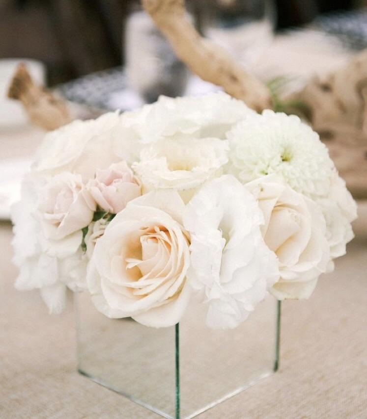 6" Mirrored Cube Glassware Wholesale Wedding Centerpiece-M6 - Viva La Rosa