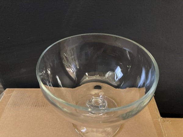 Glass Bowl Vase mv793-25 Pedestal 5”Hx6”D wedding centerpiece Compote