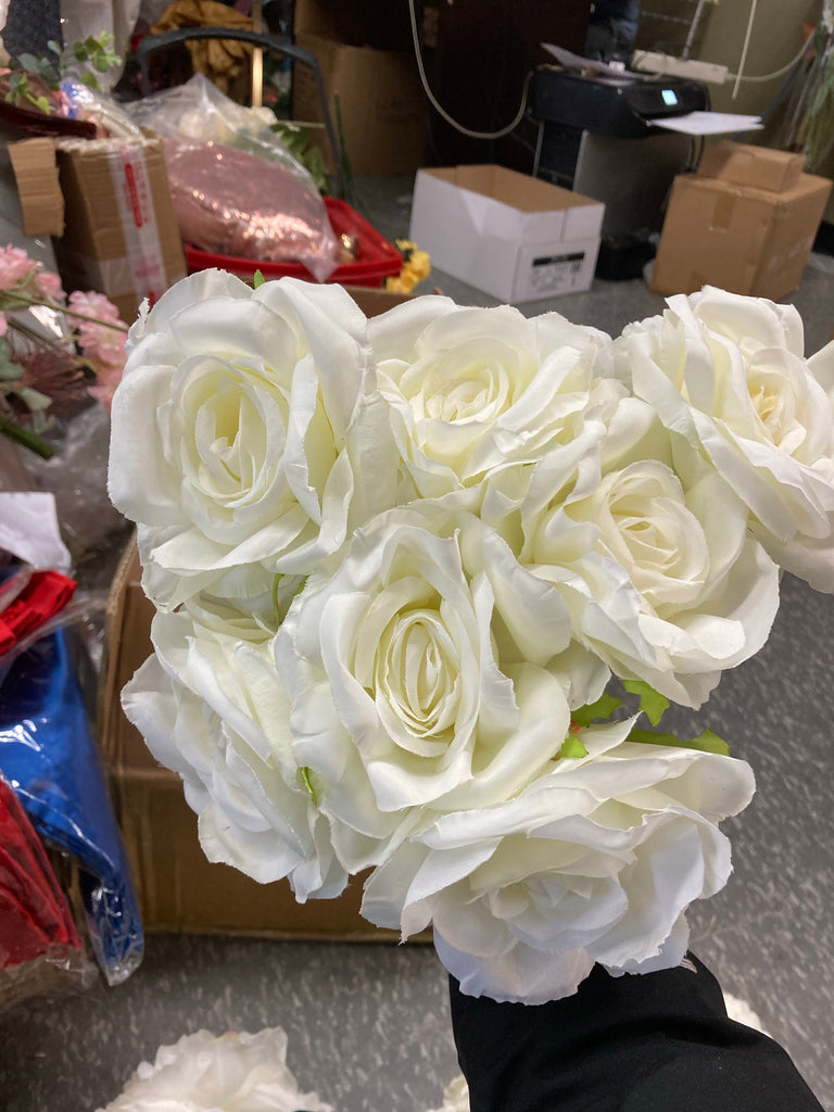 7 head Cream Sweet Rose Artificial flower