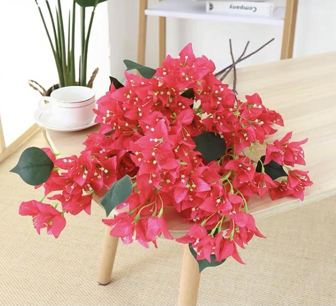 Bougainvillea hot pink wedding decoration silk fake flower