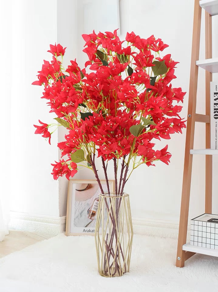 Bougainvillea red wedding decoration silk fake flower