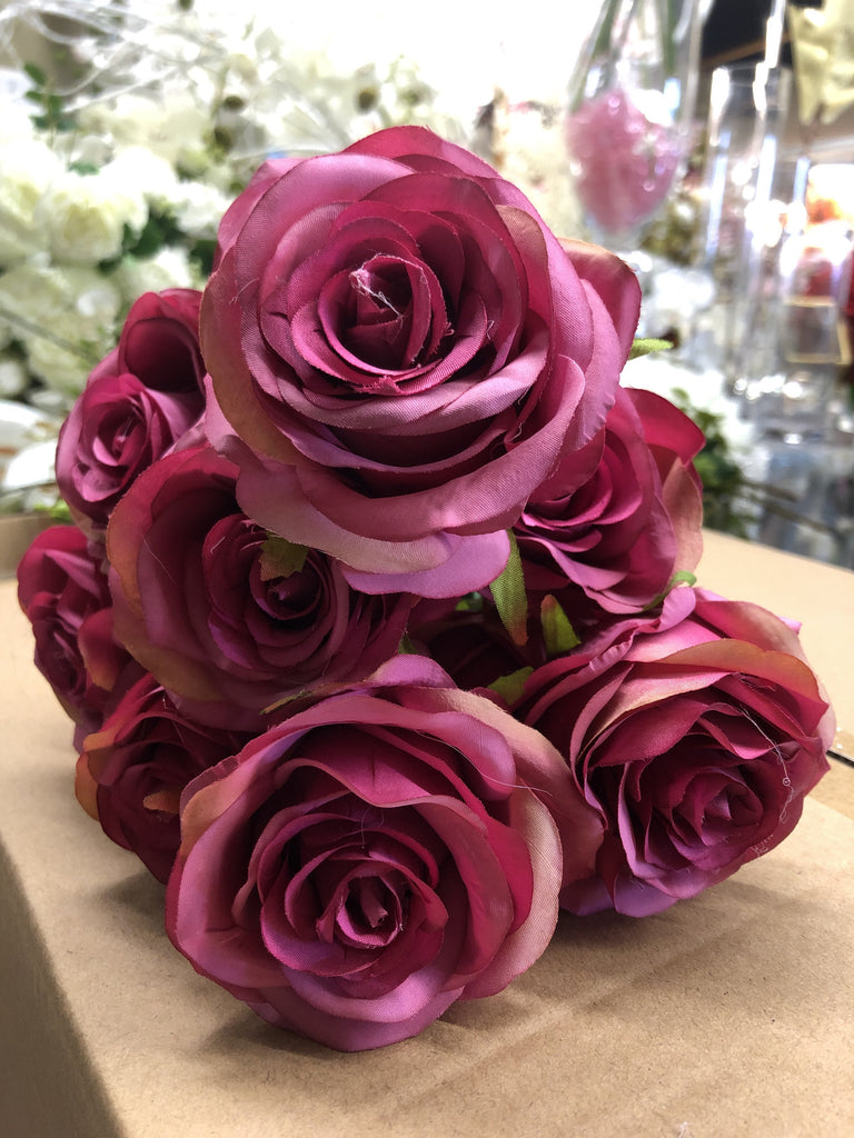 10 head Hot Pink Rose (darker)