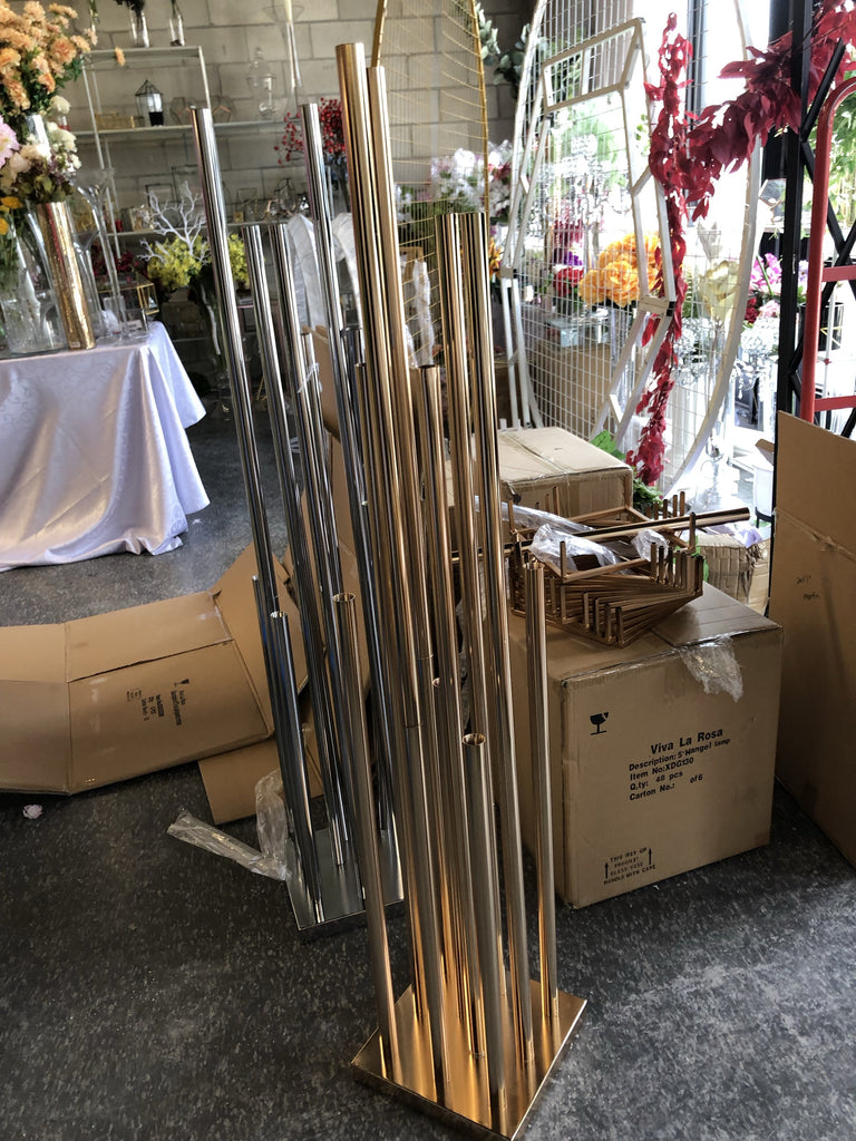 Gold Stand with glass tubes