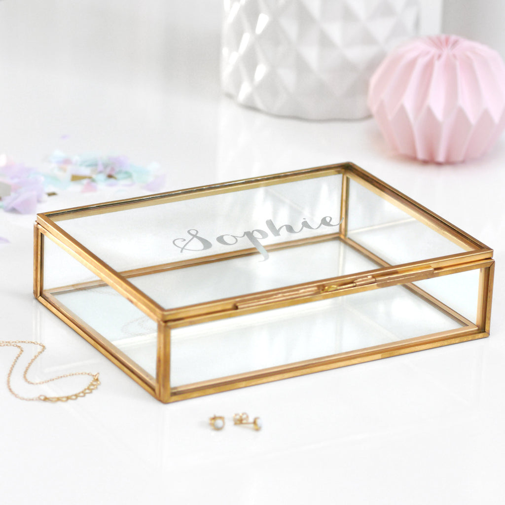 Geometric Rectangular Ring Box Jewelry Box (S) jewellery