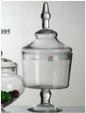 Footed Apothecary Jar 16" MV700 Glass Vase - Viva La Rosa