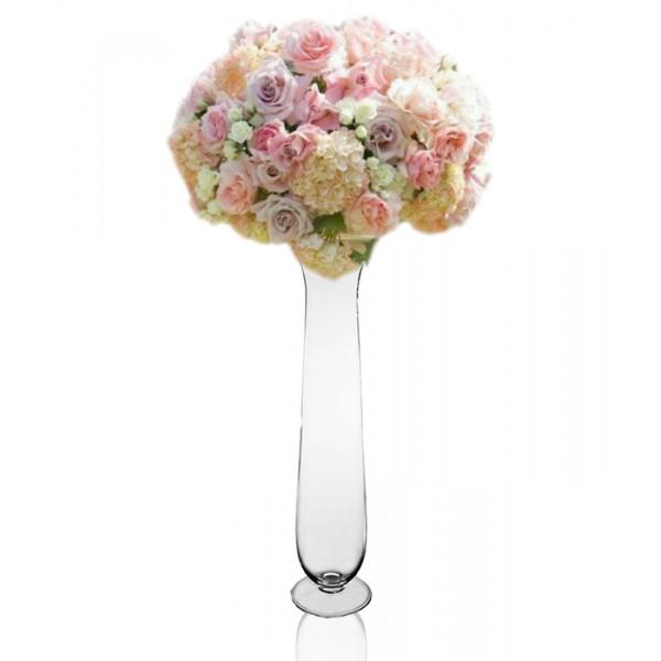 17.5" Tall Clear Vase MV913 - Viva La Rosa