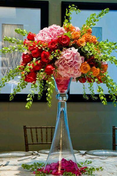 Centerpiece Vase 24" Clarinet Reversible Vase – V3763 - Viva La Rosa