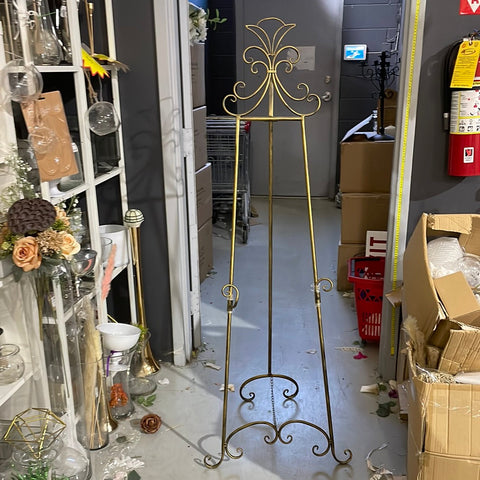 Metal easel 1.5 meter vintage Gold