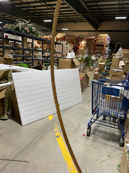 Gold heart Metal Backdrop Stand Arch 2m/6.5 feet tall