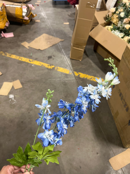 New Artificial Silk flower Delphinium (Blue)