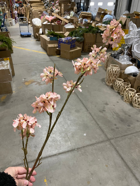 Artificial Peach Blossom Blush wedding decoration silk flower Japanese cherry