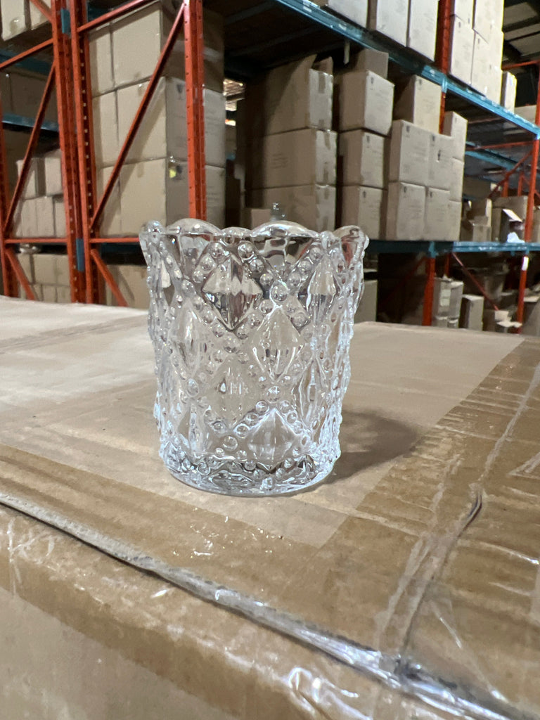 2.5” Clear Crystal Votive Candleholder