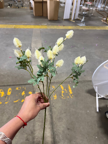 Champagne cream Bunny Tail Spray Artificial Flower