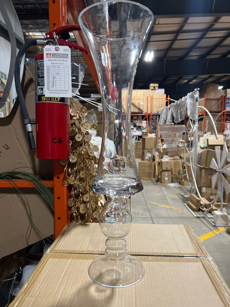 22"H Footed Flared reversible glass vase table centerpieces MV1160