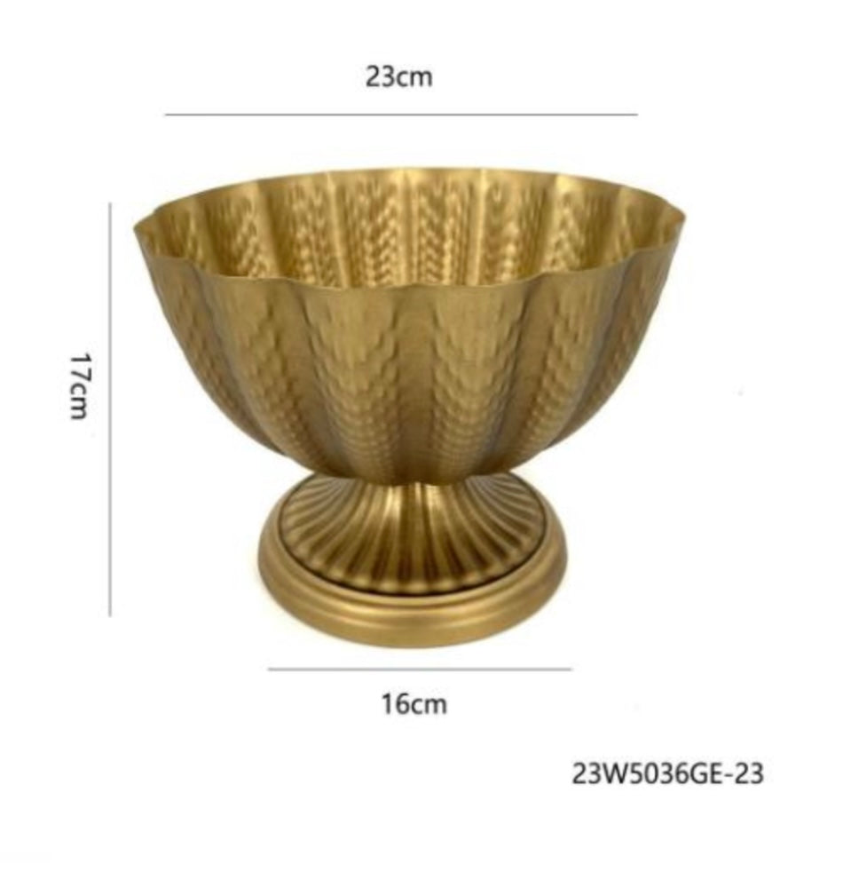 GOLD bowl /urn METAL iron 23W5036GE-23