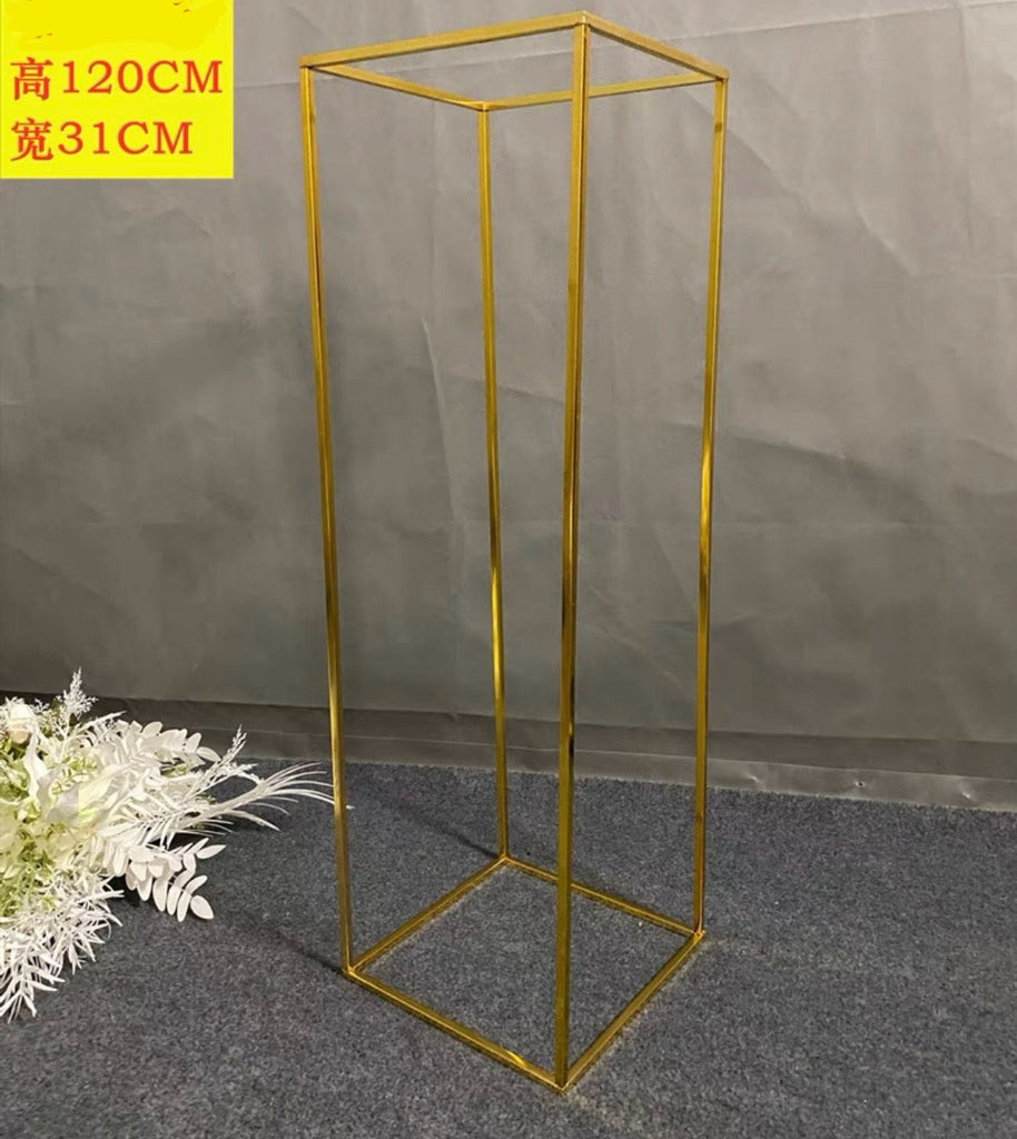 Chrome Rectangular backdrop stand 3 feet 11 tall 1.2m phone booth