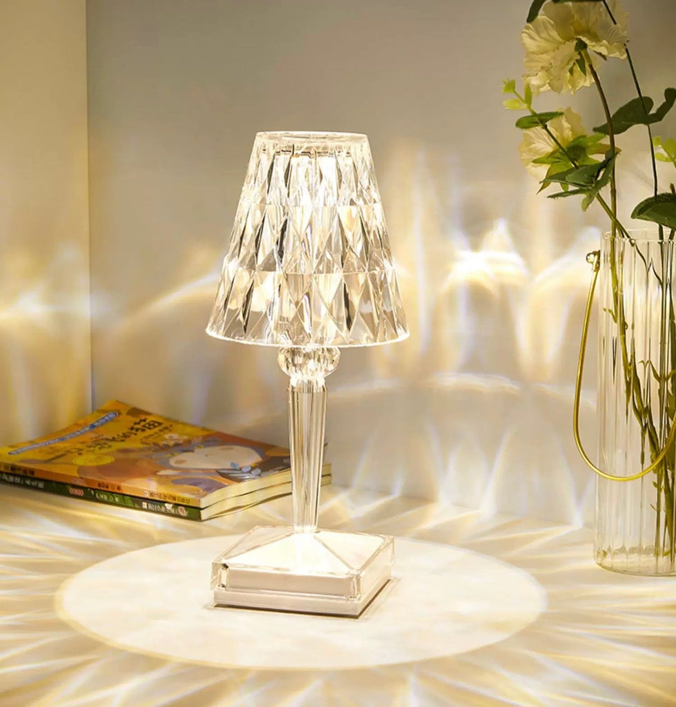 Crystal lamp usb charging 10”