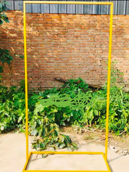 Gold Metal Backdrop/sign Stand rectangular 1.5m/5 feet x2 feet