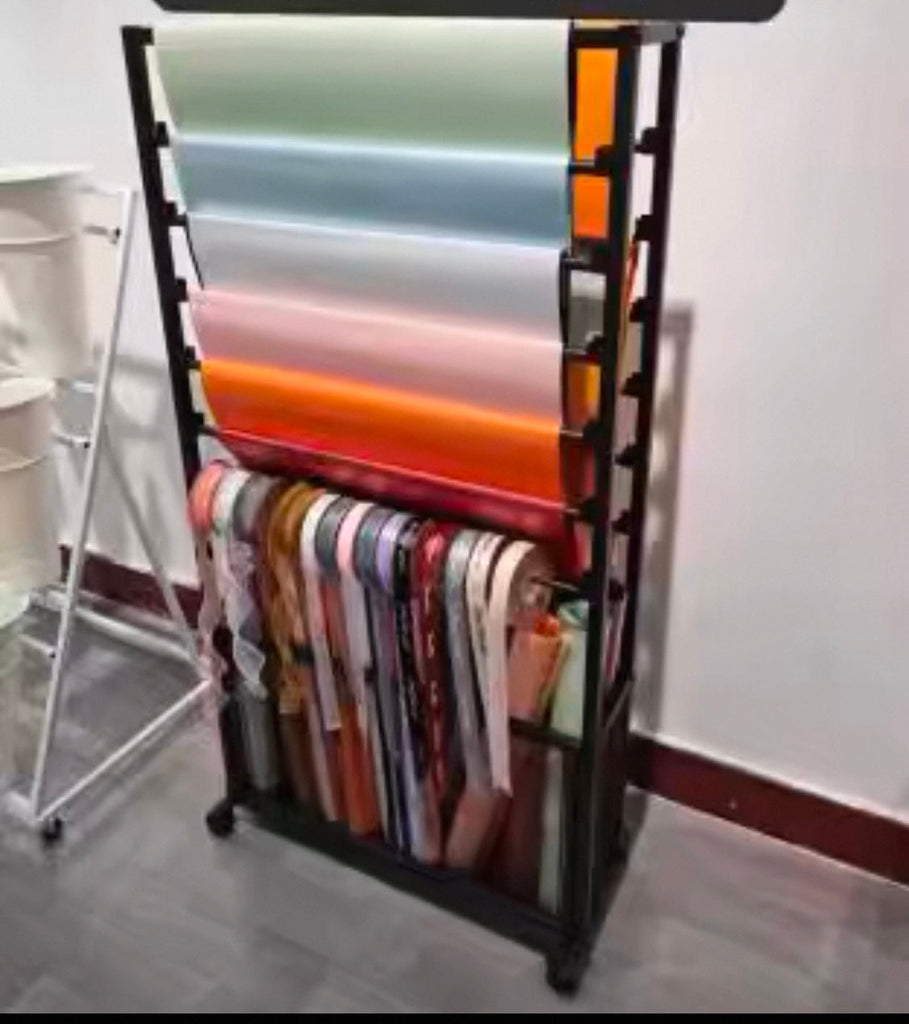 Black ribbon rack 1.4m stand metal