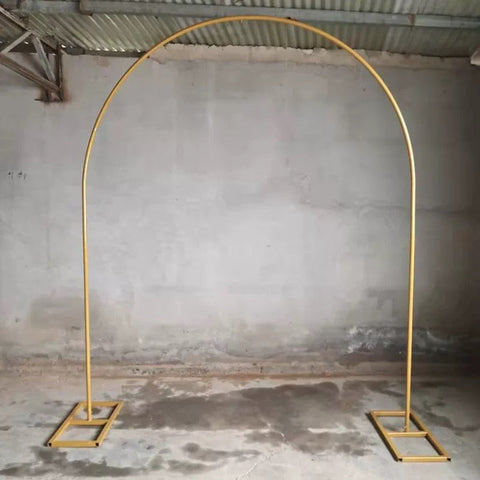 Single Bar Gold Metal Backdrop Stand Arch u shape 2.2m