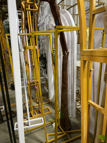 Gold Metal Backdrop/sign Stand rectangular 1.5m/5 feet x2 feet