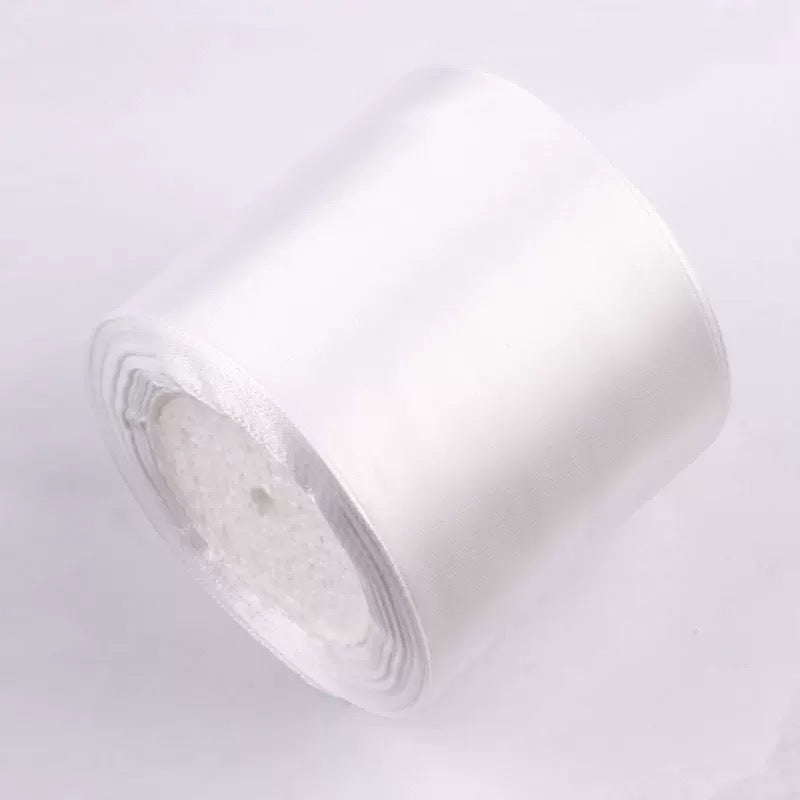 Satin ribbon roll( 7.5cm/3”wide) 22m/24 yard long extra thick single sided