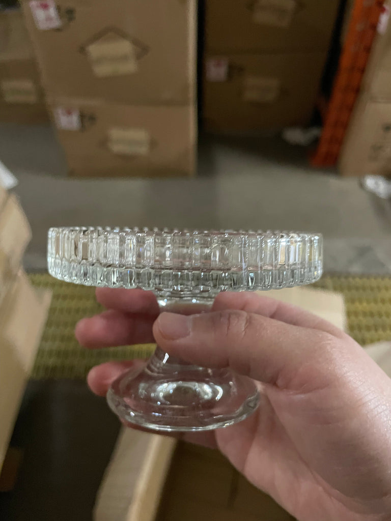 New 3" CANDLEHOLDER GLASS VASE candle holder for taper candles 3 use votive and taper pillar Dutch netherland