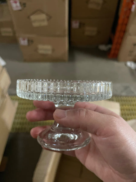 New 3" CANDLEHOLDER GLASS VASE candle holder for taper candles 3 use votive and taper pillar Dutch netherland