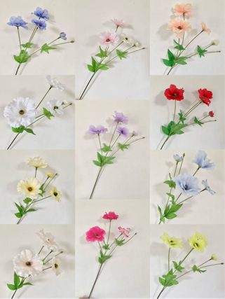 New SMALL Red  Butterfly Ranunculus flower filler Artificial flowers