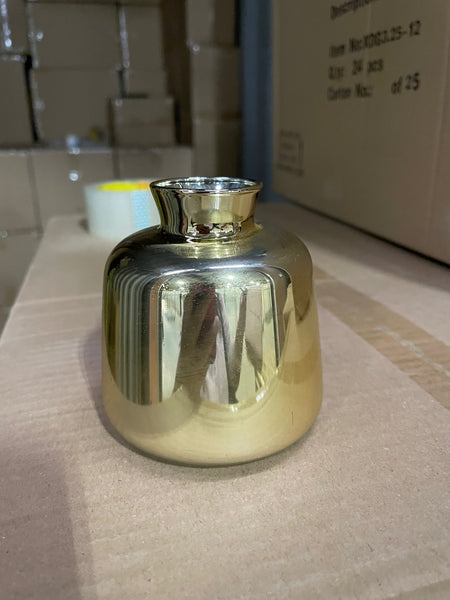 3" Gold Bud Vase (S) XDG2024G Small vase wedding centerpiece