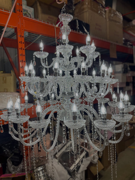 Luxury Hanging Chandelier Decoration Acrylic deluxe 18+12+6