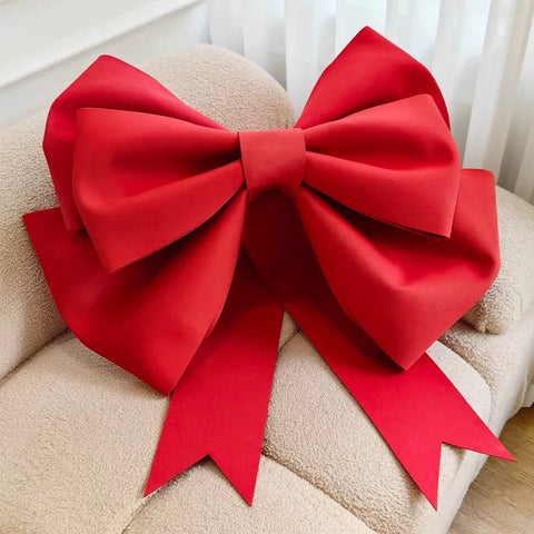 30” red bow tie for gifts Felt material not fabric