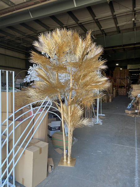 8 feet Gold Tree with artificial palm(2.5m)