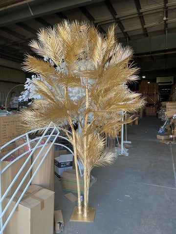 8 feet Gold Tree with artificial palm(2.5m)