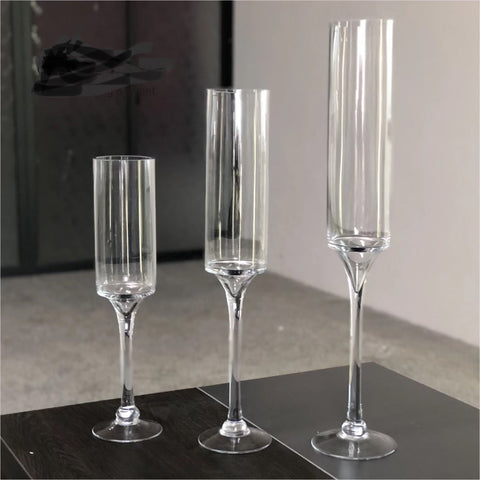 16” 20” & 24” Candleholder set of 3 glass vase London vase