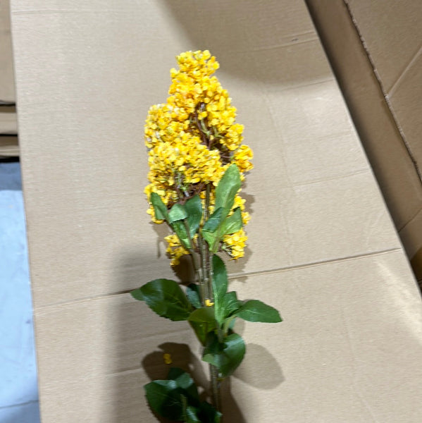 Single stem Hydrangea Bright Yellow Spray Single Stem