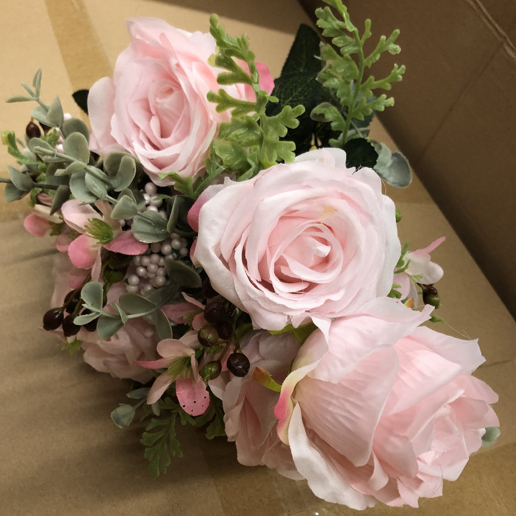 Pink ROSE BUNCH With fillers