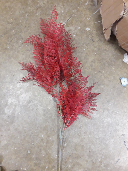 Red Big fern single stem filler