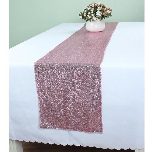 Sequin Table Runner 12X108 (Pink)-SEQ2