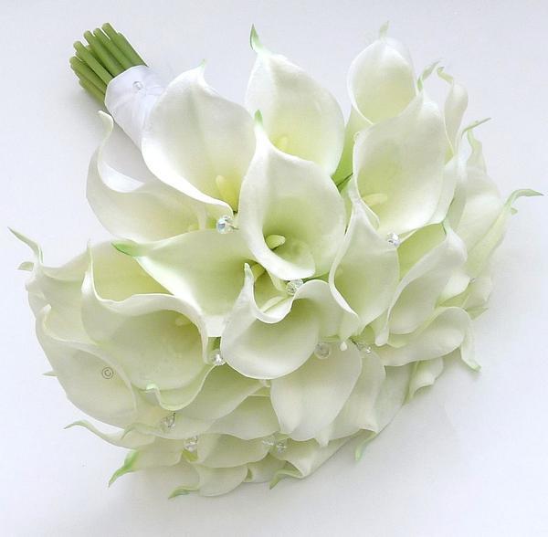 Real touch calla lily Medium wedding decor (Green)-SB113GR